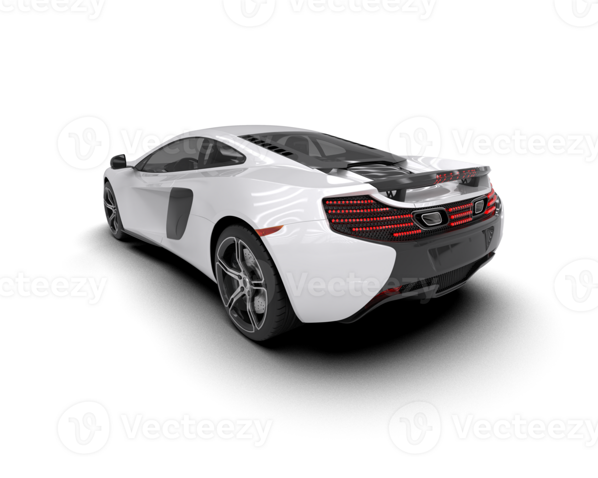 Realistic sport car isolated on background. 3d rendering - illustration png
