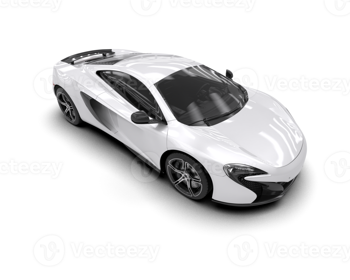 Realistic sport car isolated on background. 3d rendering - illustration png