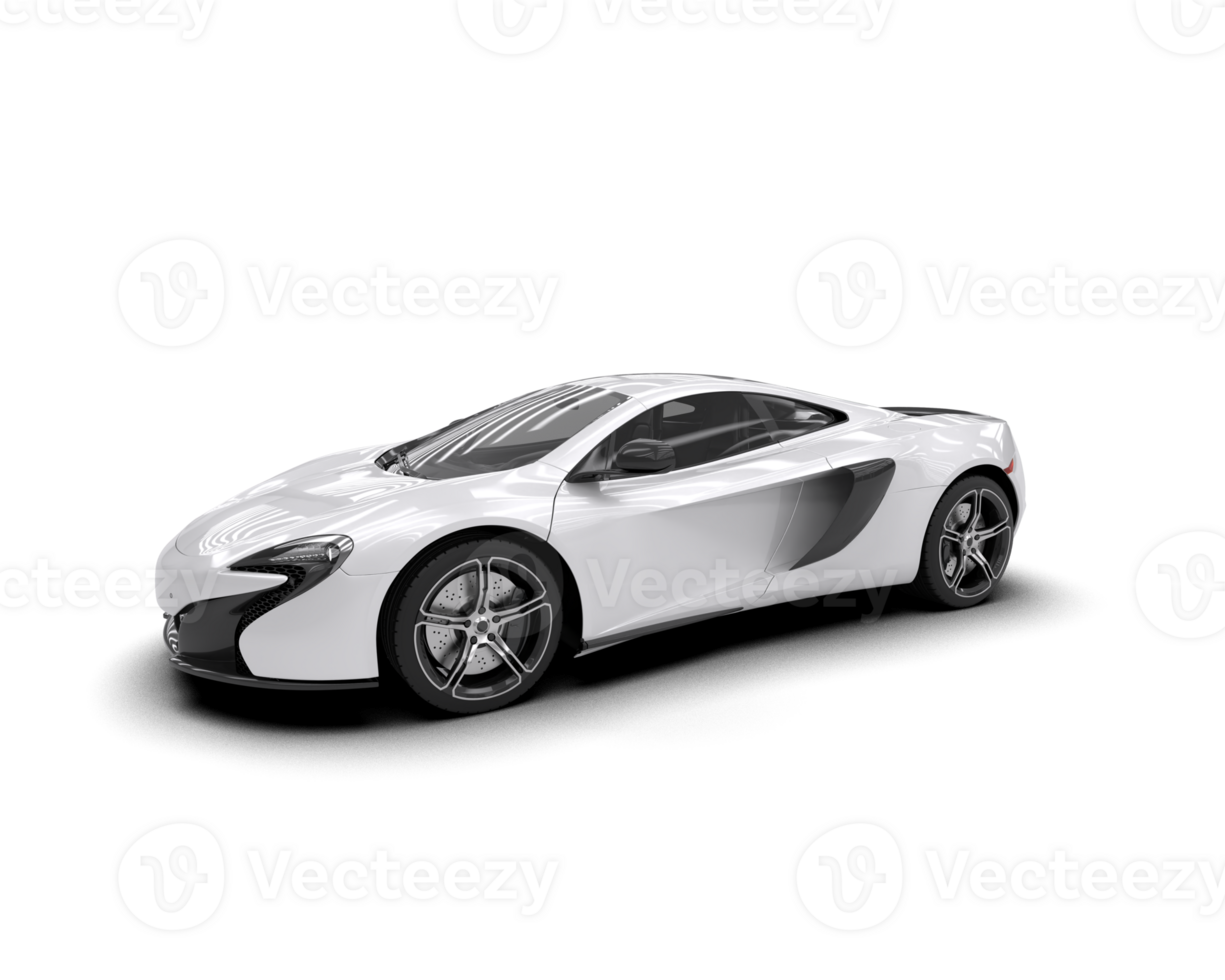 Realistic sport car isolated on background. 3d rendering - illustration png