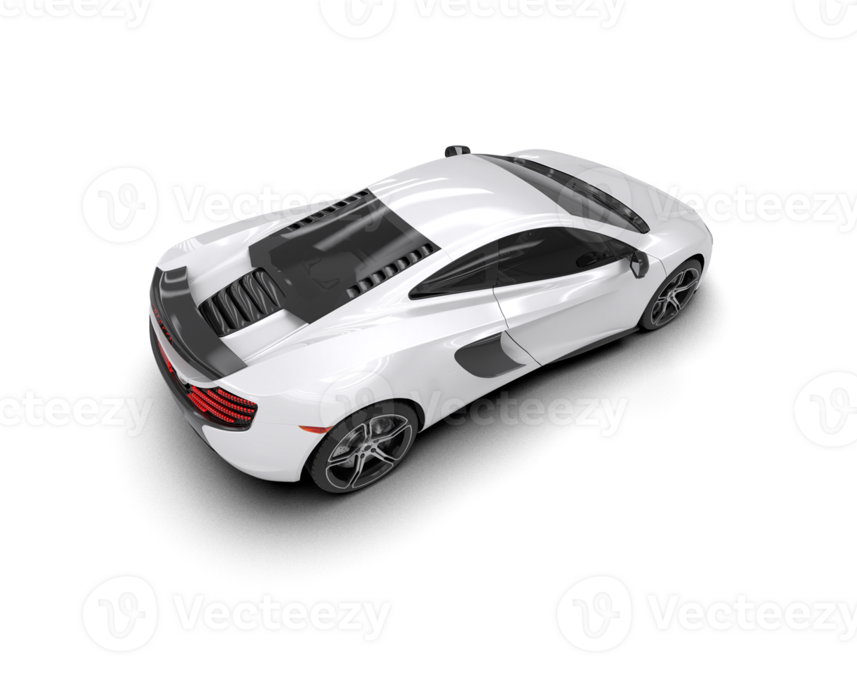Realistic sport car isolated on background. 3d rendering - illustration png