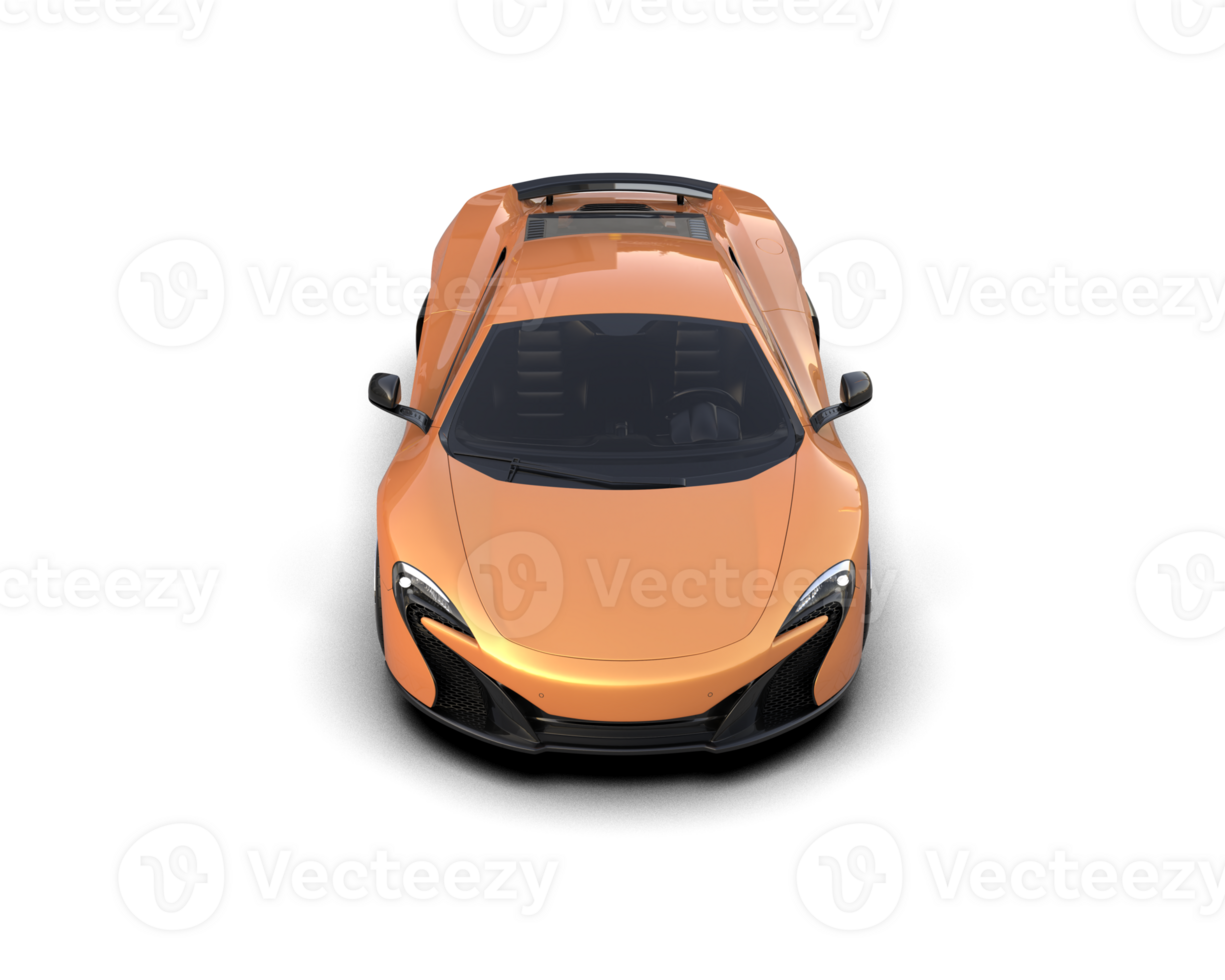 Realistic sport car isolated on background. 3d rendering - illustration png