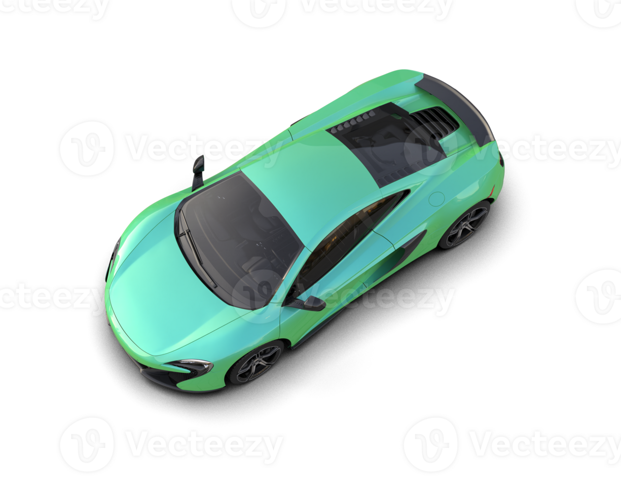 Realistic sport car isolated on background. 3d rendering - illustration png