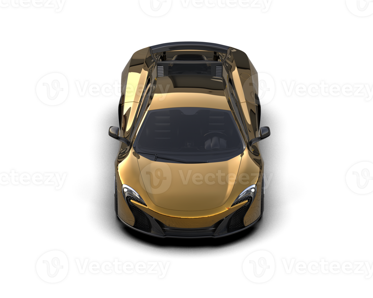 Realistic sport car isolated on background. 3d rendering - illustration png