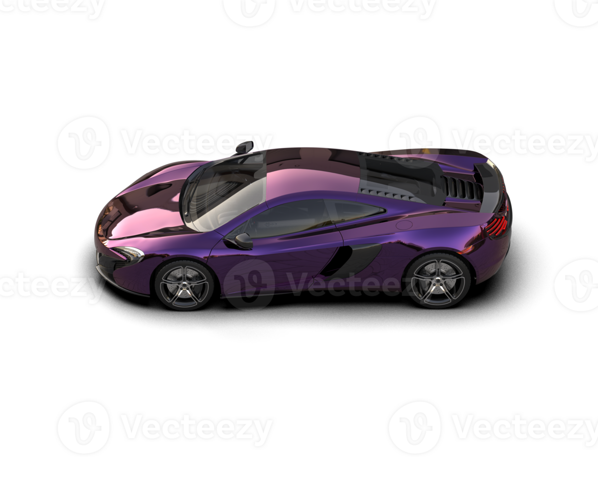Realistic sport car isolated on background. 3d rendering - illustration png