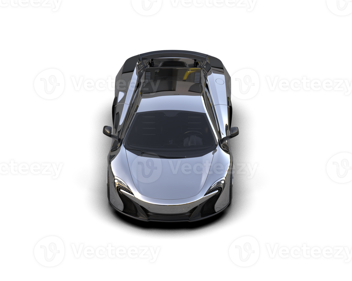 Realistic sport car isolated on background. 3d rendering - illustration png