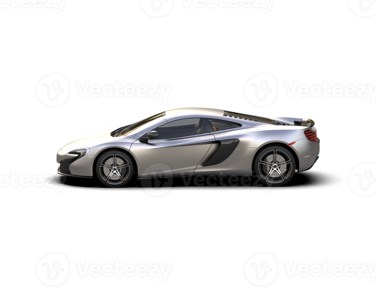 Realistic sport car isolated on background. 3d rendering - illustration png