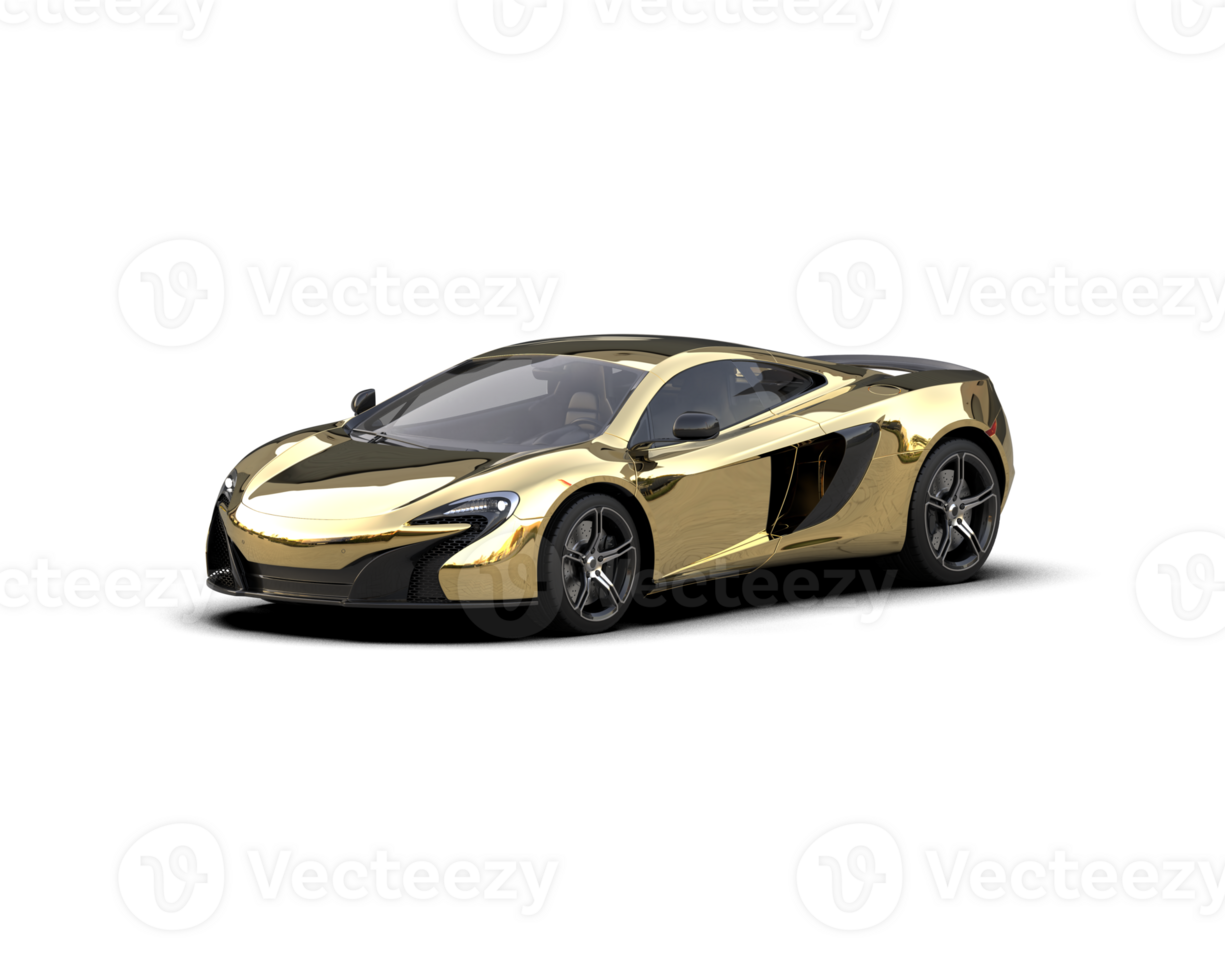 Realistic sport car isolated on background. 3d rendering - illustration png