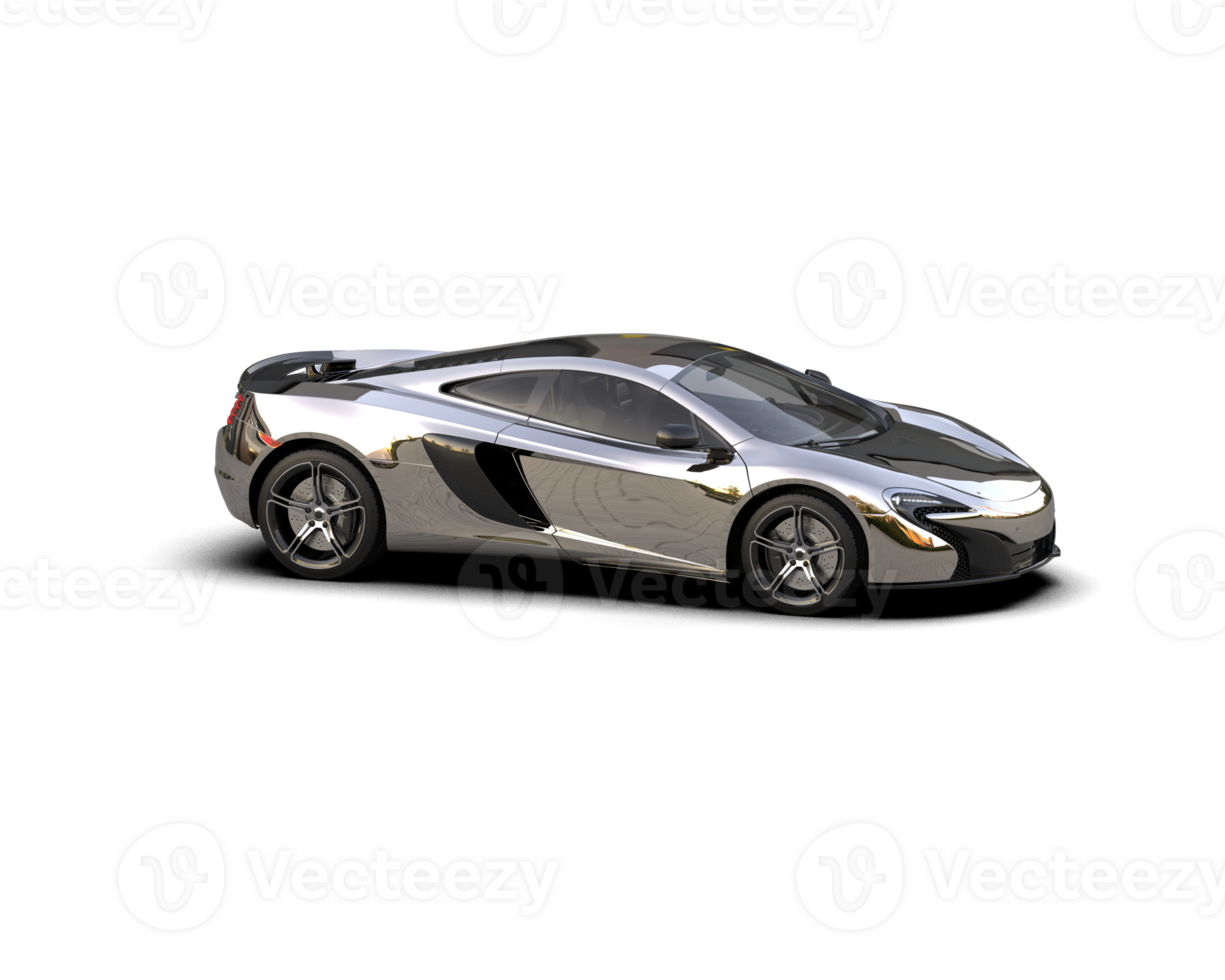 Realistic sport car isolated on background. 3d rendering - illustration png