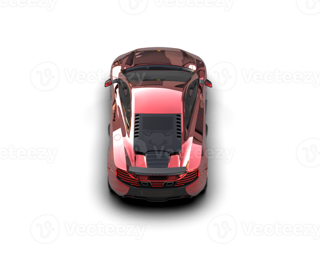 Realistic sport car isolated on background. 3d rendering - illustration png
