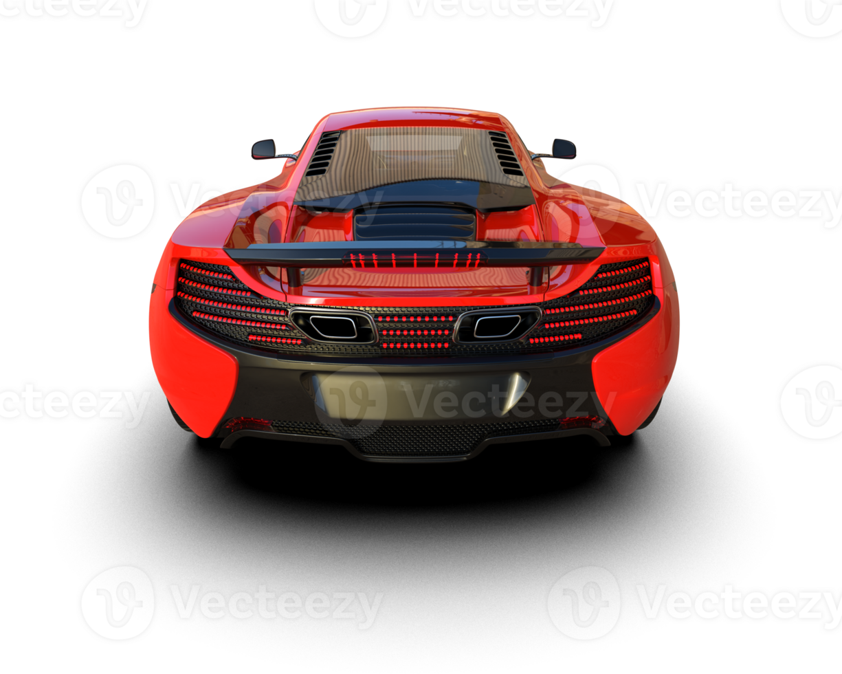 Realistic sport car isolated on background. 3d rendering - illustration png