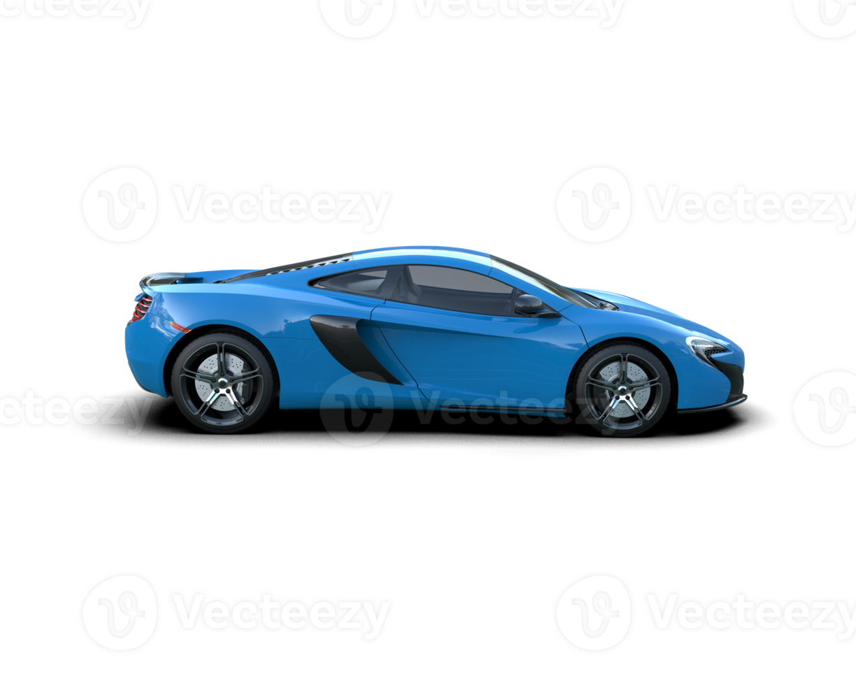 Realistic sport car isolated on background. 3d rendering - illustration png