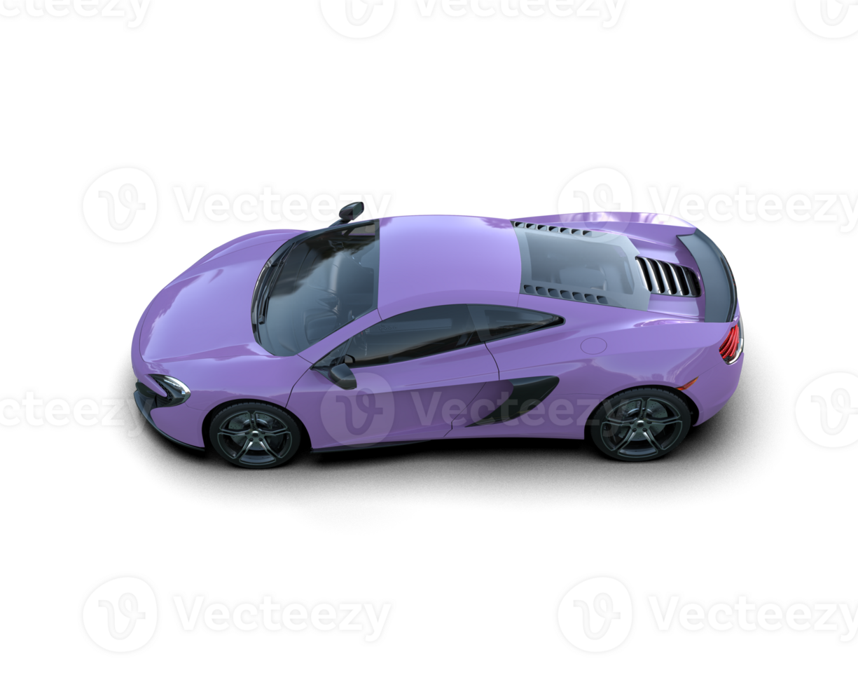 Realistic sport car isolated on background. 3d rendering - illustration png