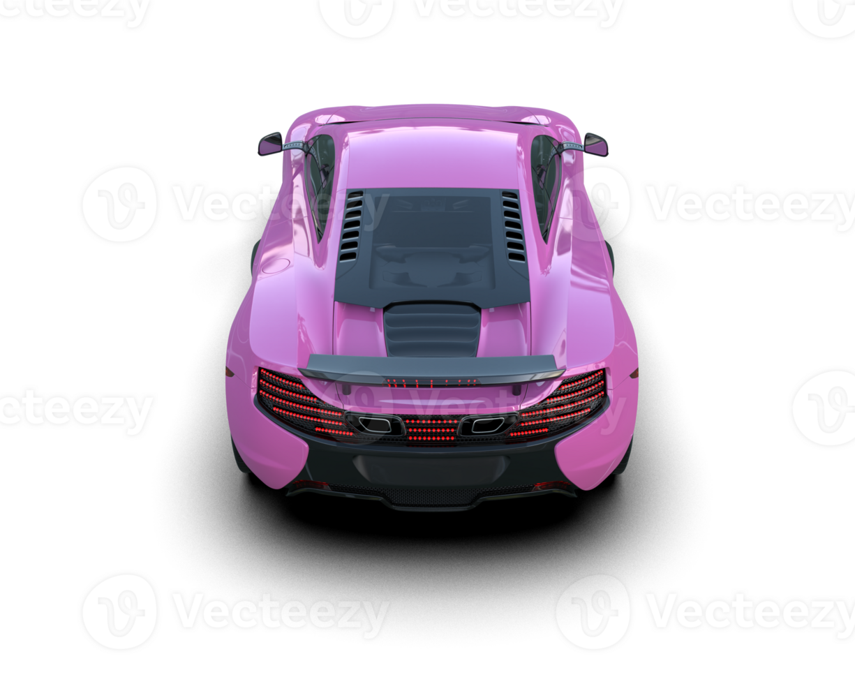 Realistic sport car isolated on background. 3d rendering - illustration png