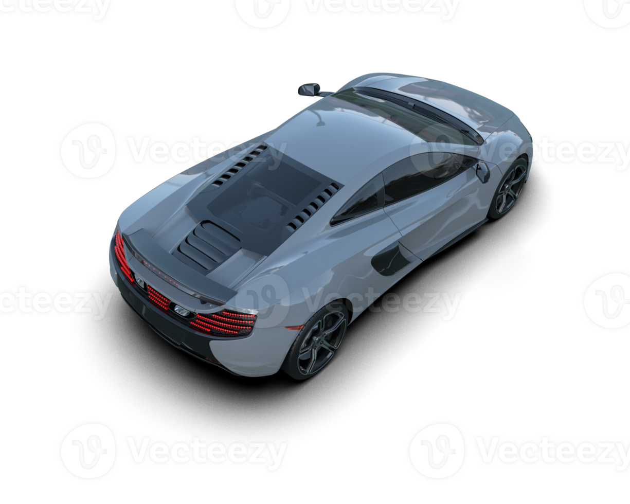Realistic sport car isolated on background. 3d rendering - illustration png