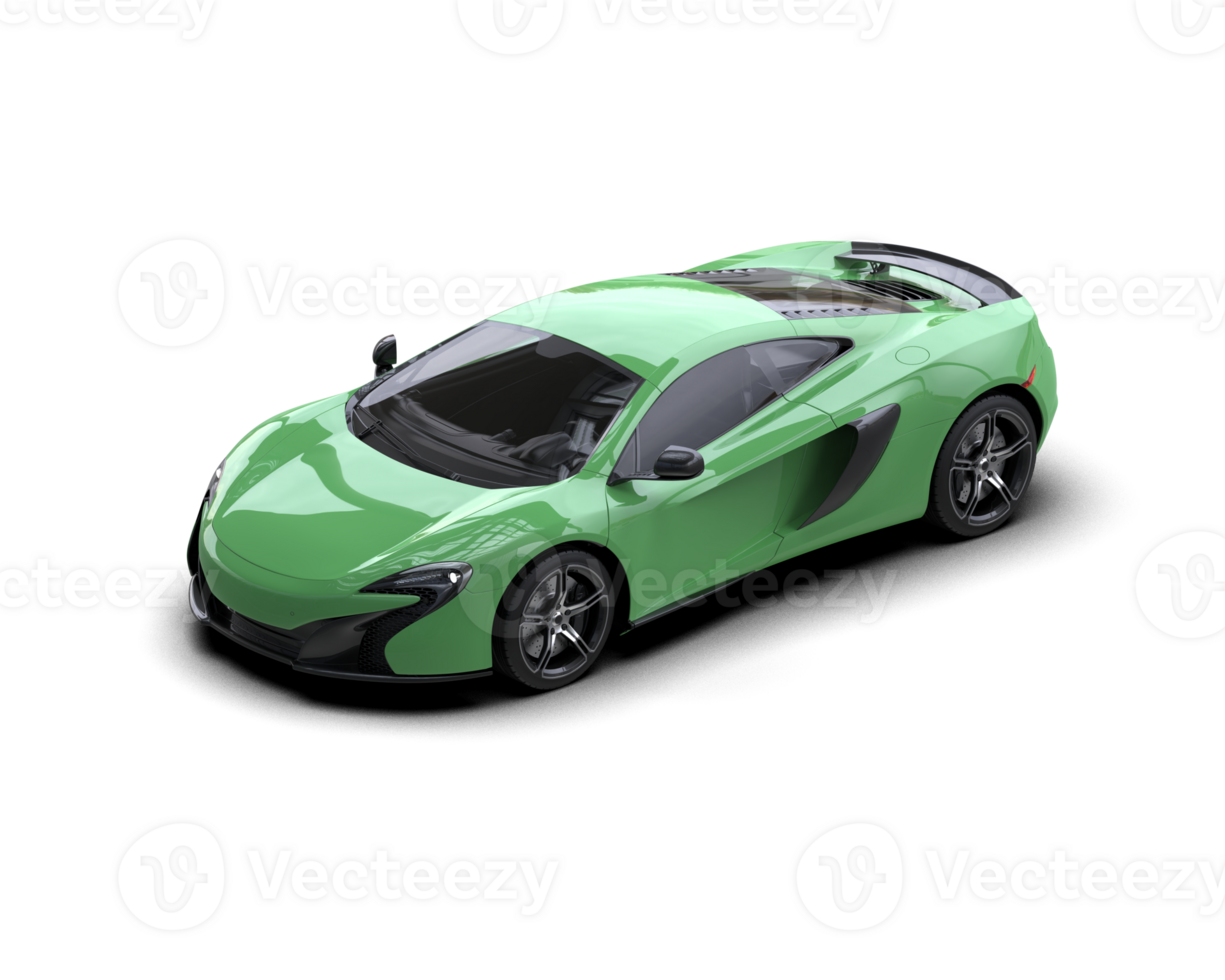 Realistic sport car isolated on background. 3d rendering - illustration png