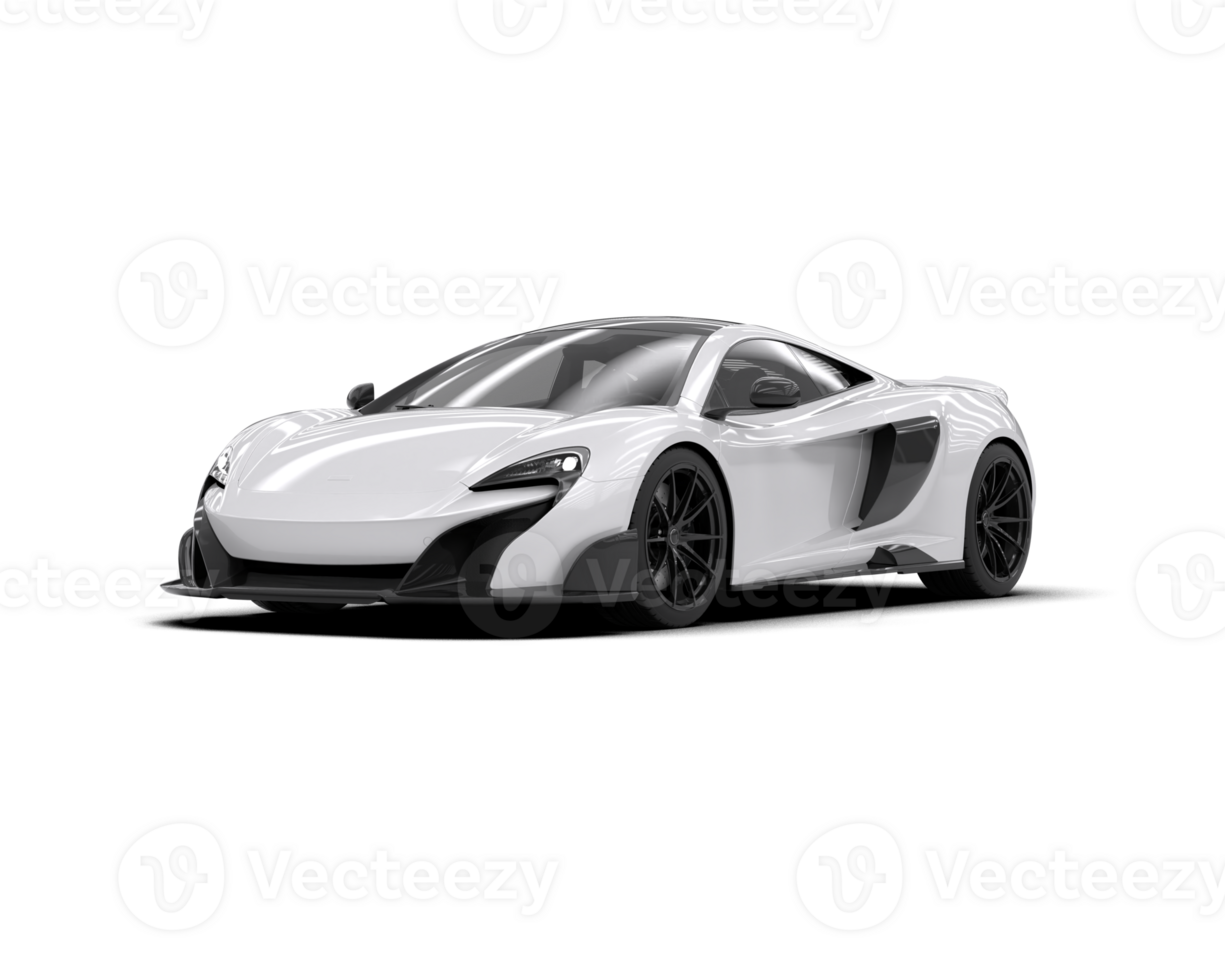 Realistic sport car isolated on background. 3d rendering - illustration png