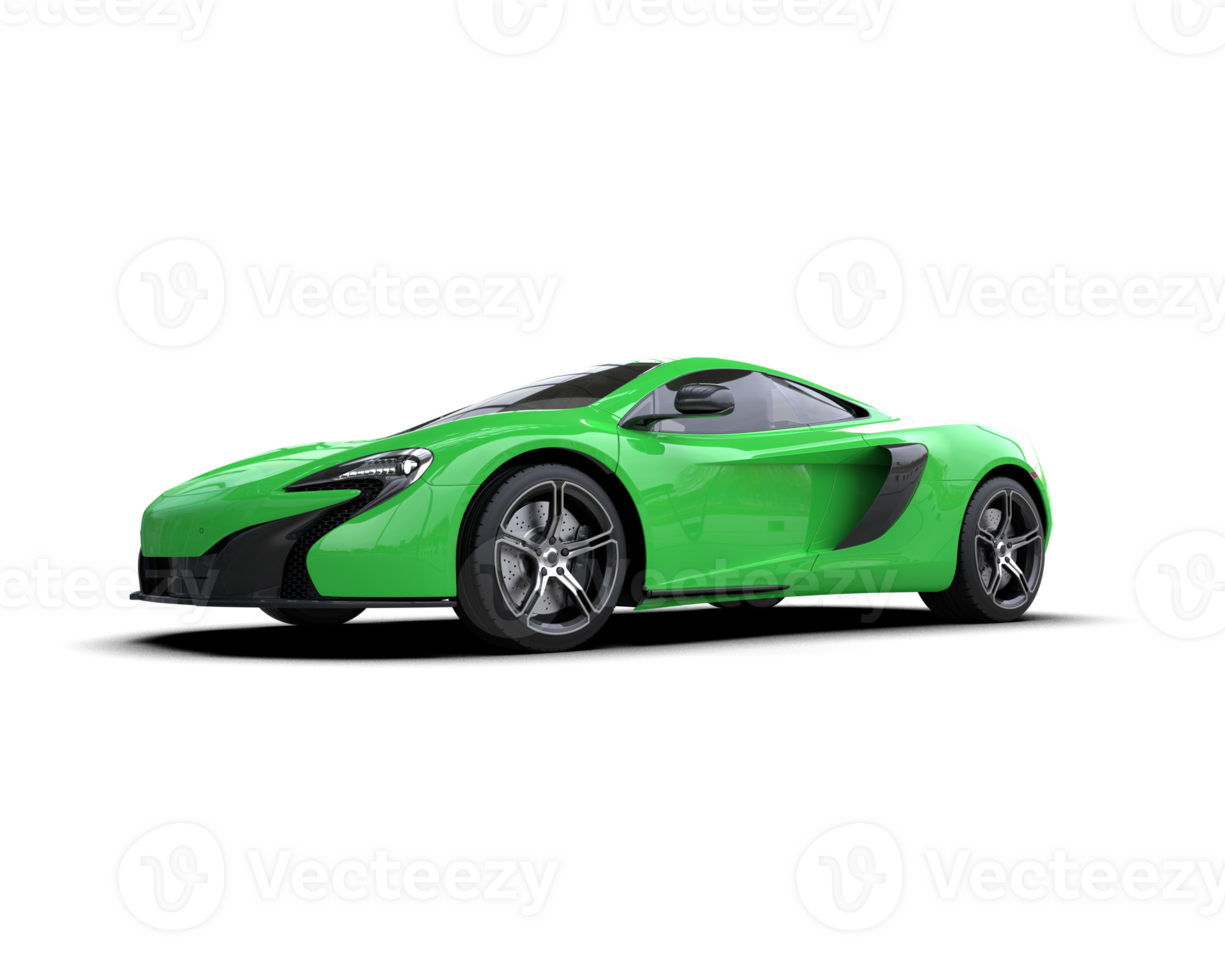 Realistic sport car isolated on background. 3d rendering - illustration png