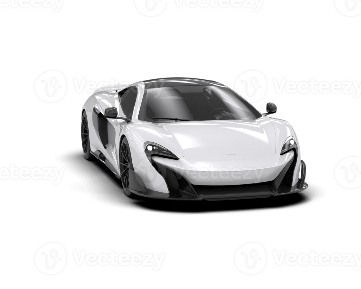 Realistic sport car isolated on background. 3d rendering - illustration png
