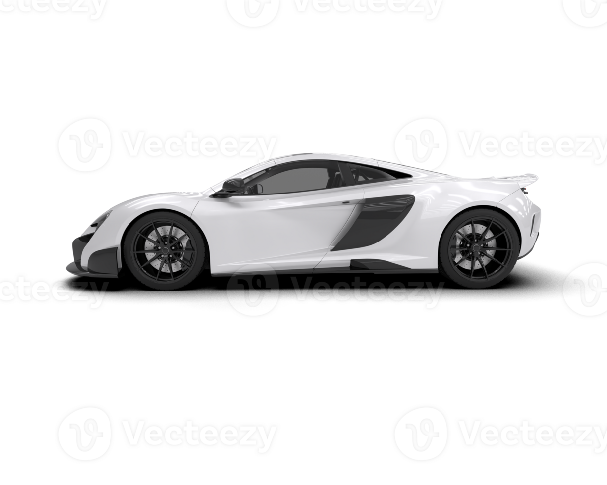 Realistic sport car isolated on background. 3d rendering - illustration png
