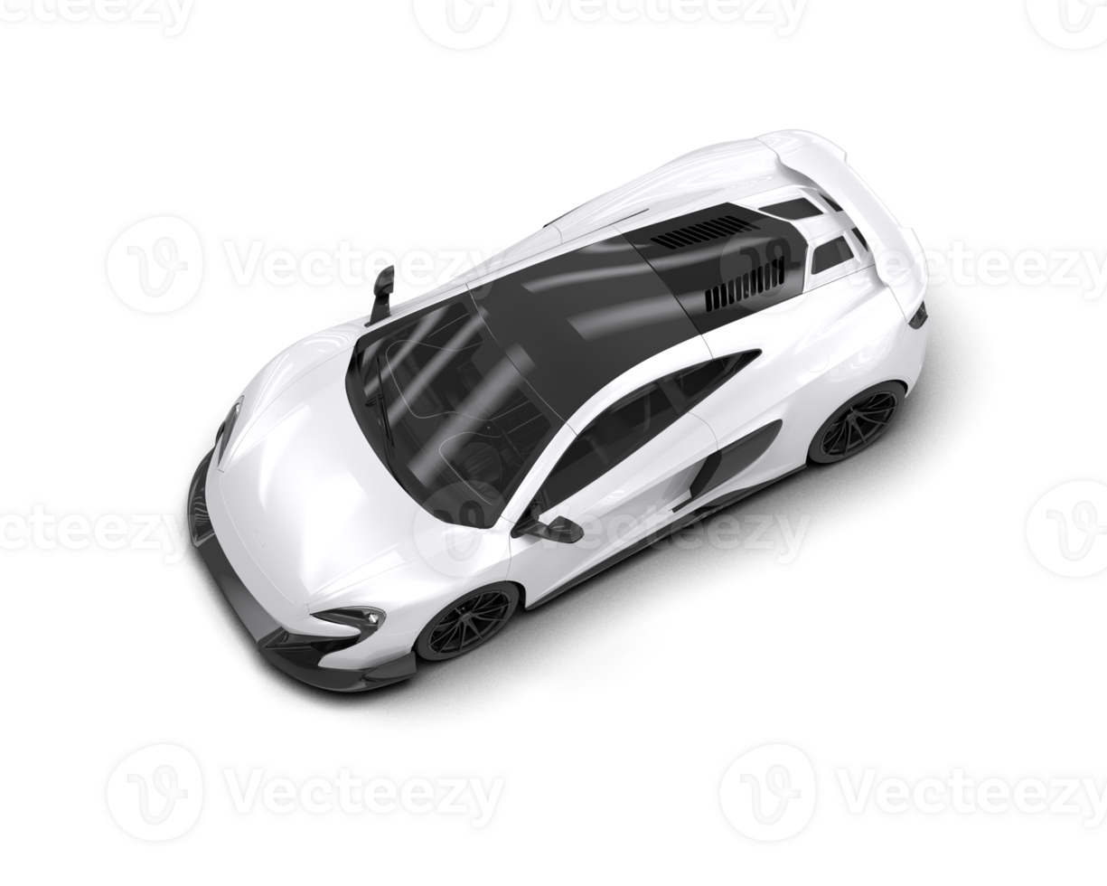 Realistic sport car isolated on background. 3d rendering - illustration png