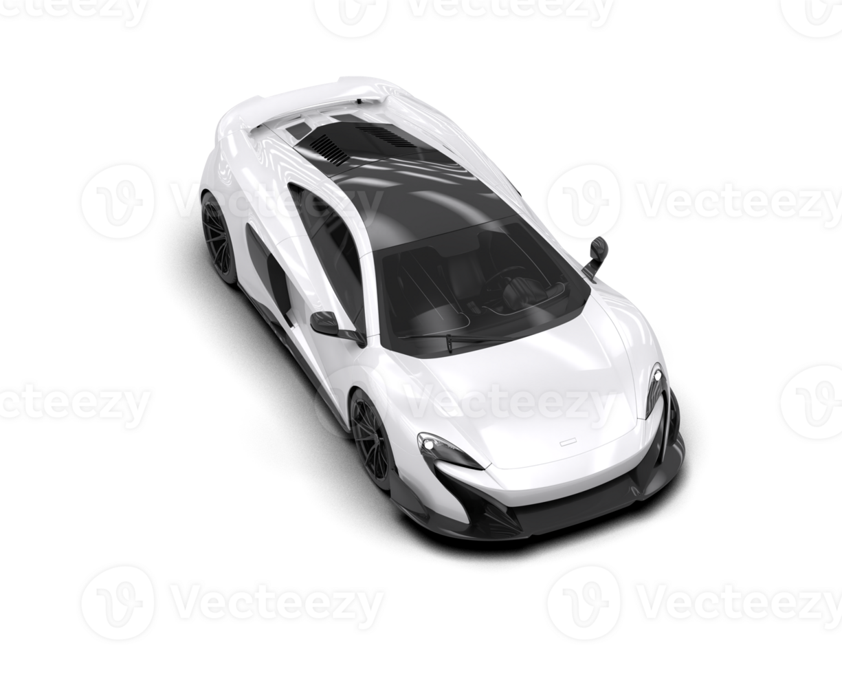 Realistic sport car isolated on background. 3d rendering - illustration png