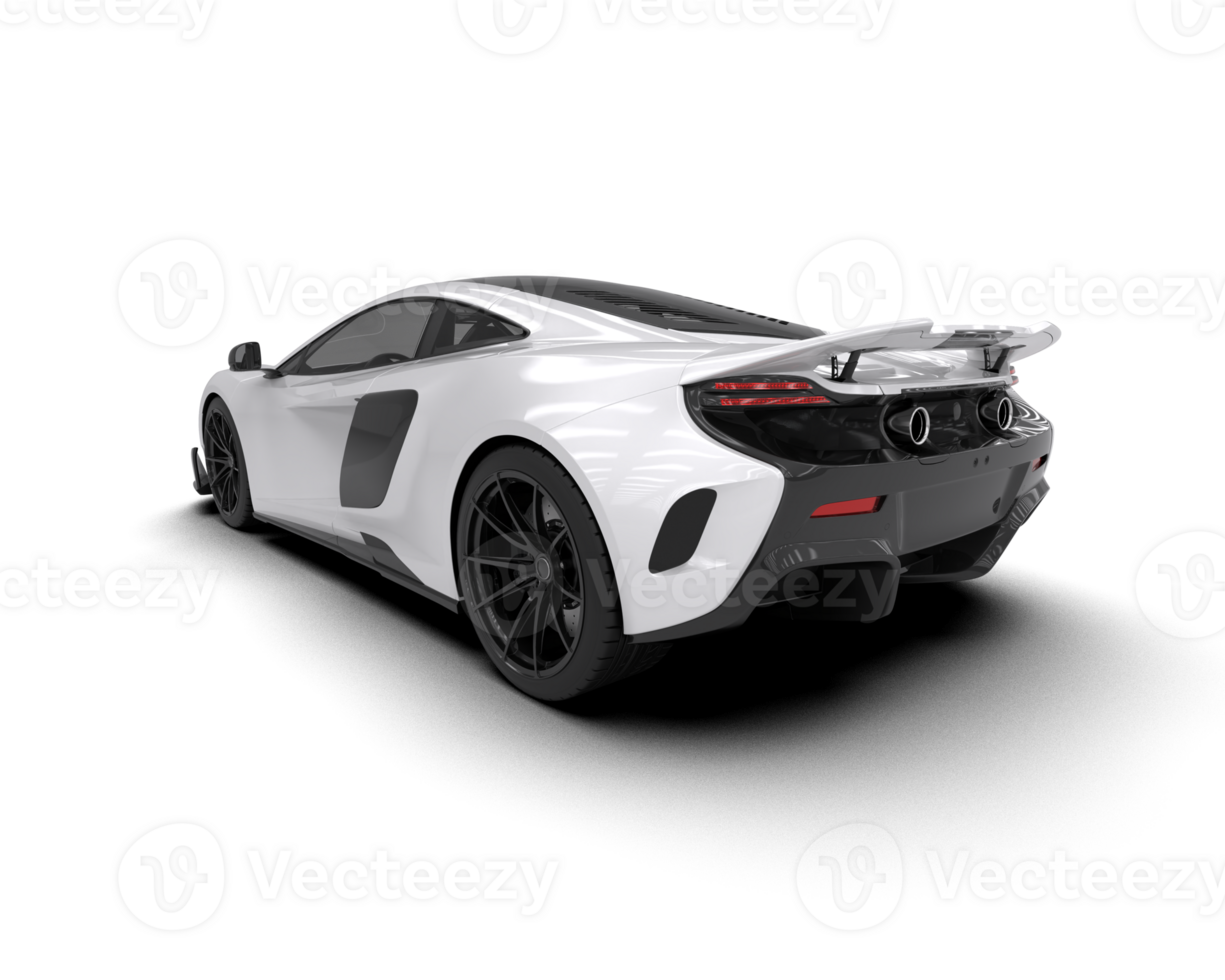Realistic sport car isolated on background. 3d rendering - illustration png