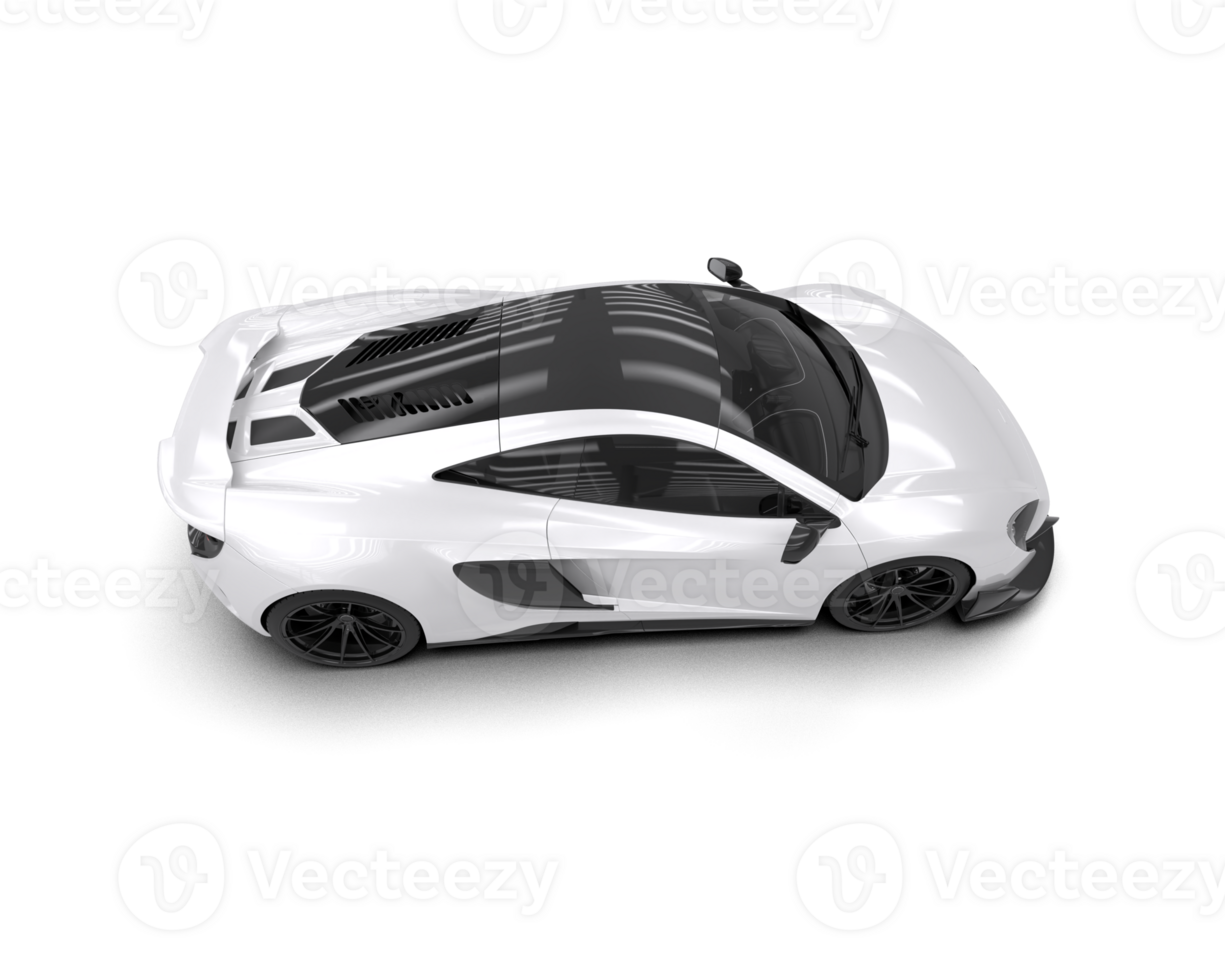 Realistic sport car isolated on background. 3d rendering - illustration png