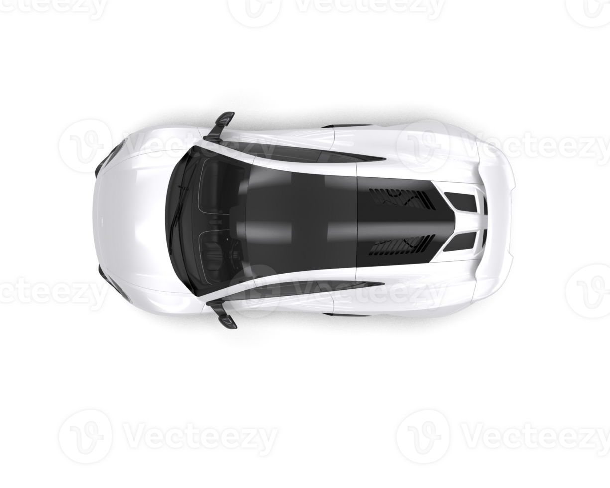 Realistic sport car isolated on background. 3d rendering - illustration png