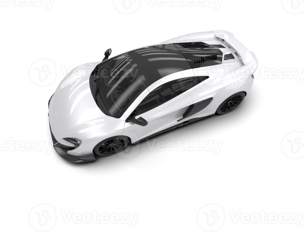 Realistic sport car isolated on background. 3d rendering - illustration png