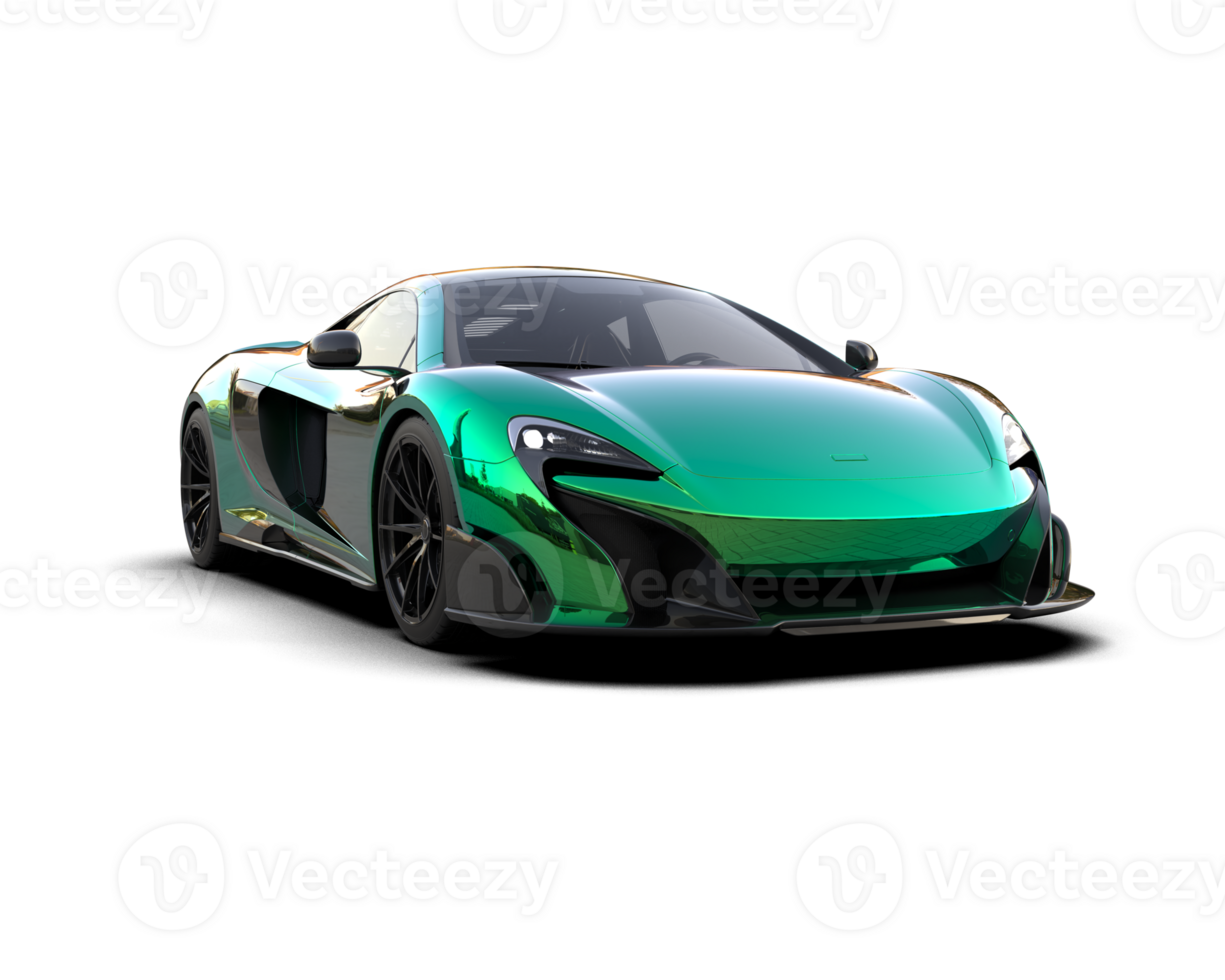 Realistic sport car isolated on background. 3d rendering - illustration png
