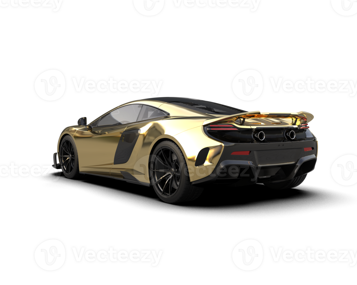 Realistic sport car isolated on background. 3d rendering - illustration png