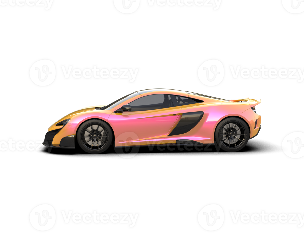 Realistic sport car isolated on background. 3d rendering - illustration png