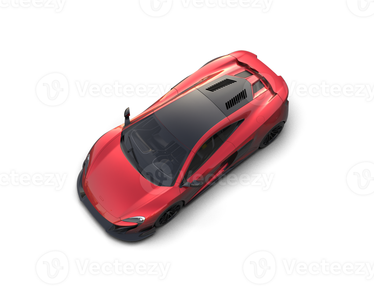 Realistic sport car isolated on background. 3d rendering - illustration png