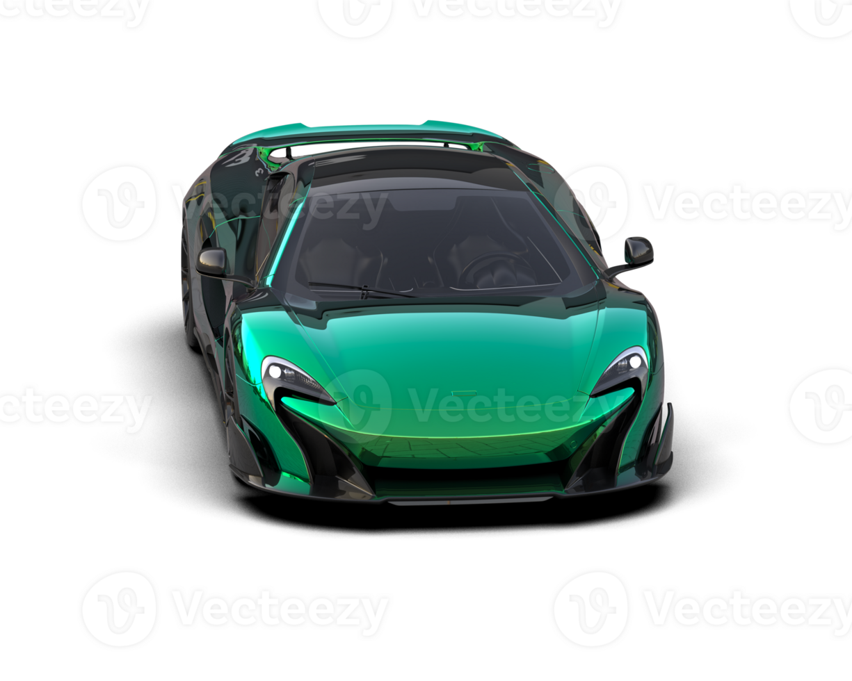 Realistic sport car isolated on background. 3d rendering - illustration png