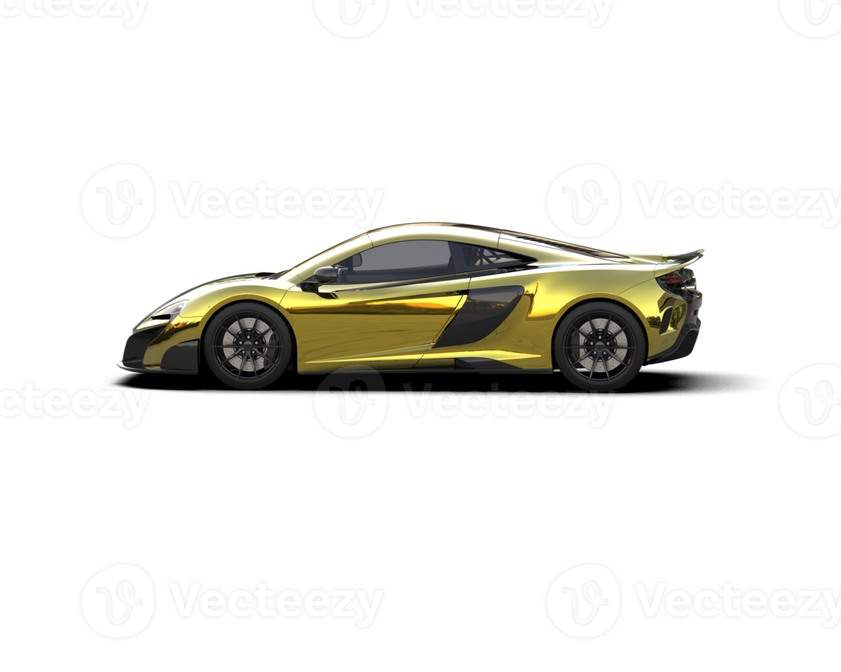 Realistic sport car isolated on background. 3d rendering - illustration png