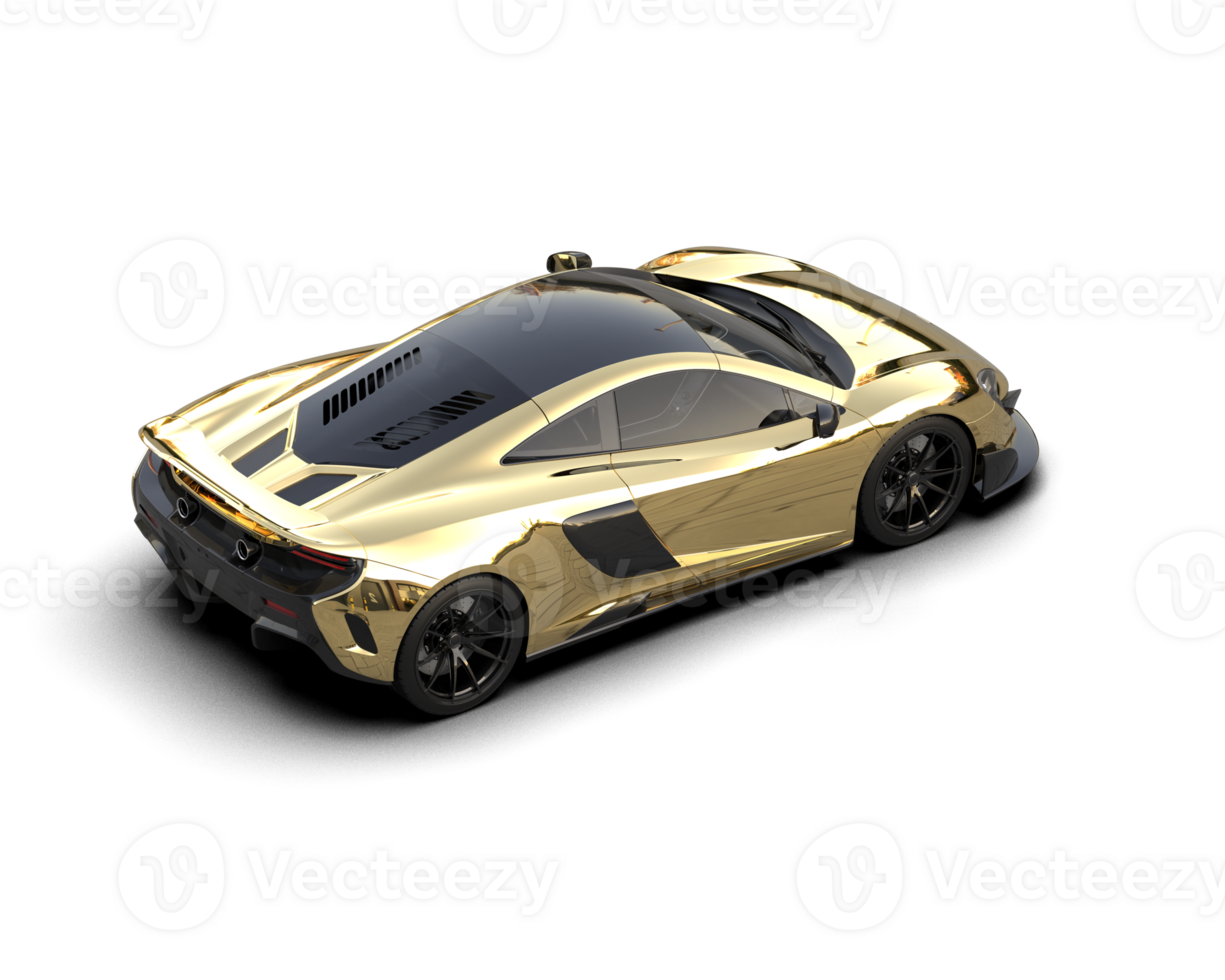 Realistic sport car isolated on background. 3d rendering - illustration png