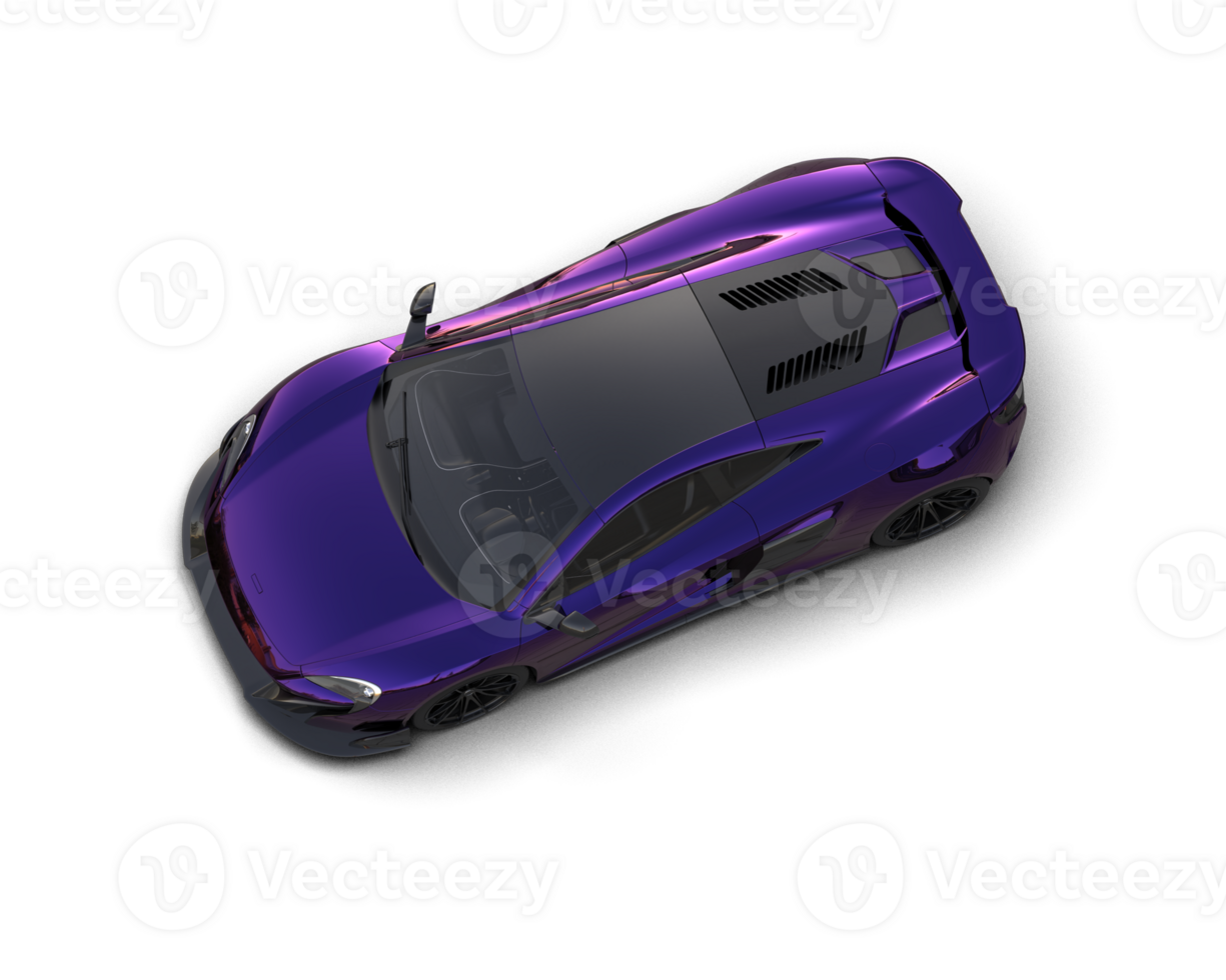 Realistic sport car isolated on background. 3d rendering - illustration png