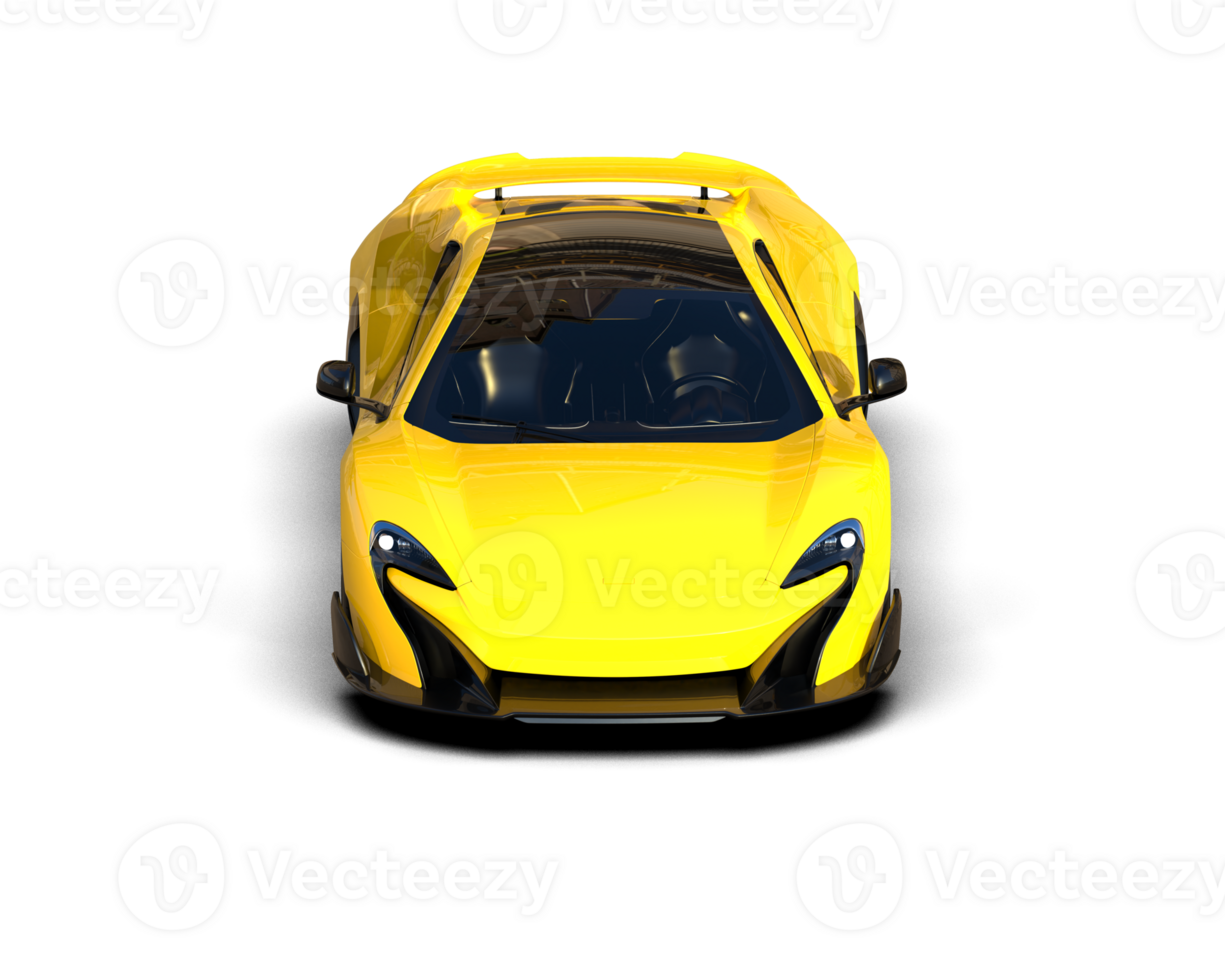Realistic sport car isolated on background. 3d rendering - illustration png