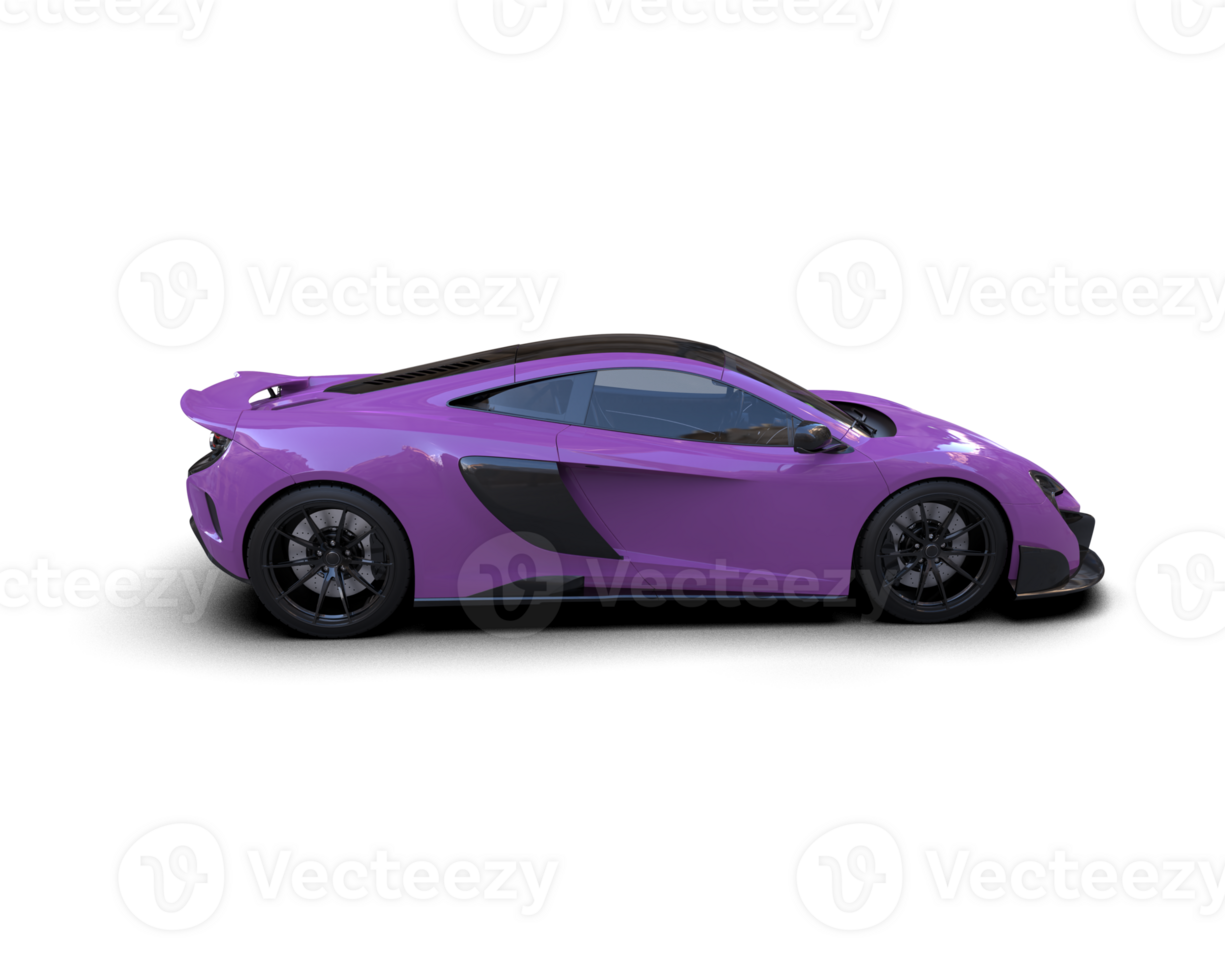 Realistic sport car isolated on background. 3d rendering - illustration png