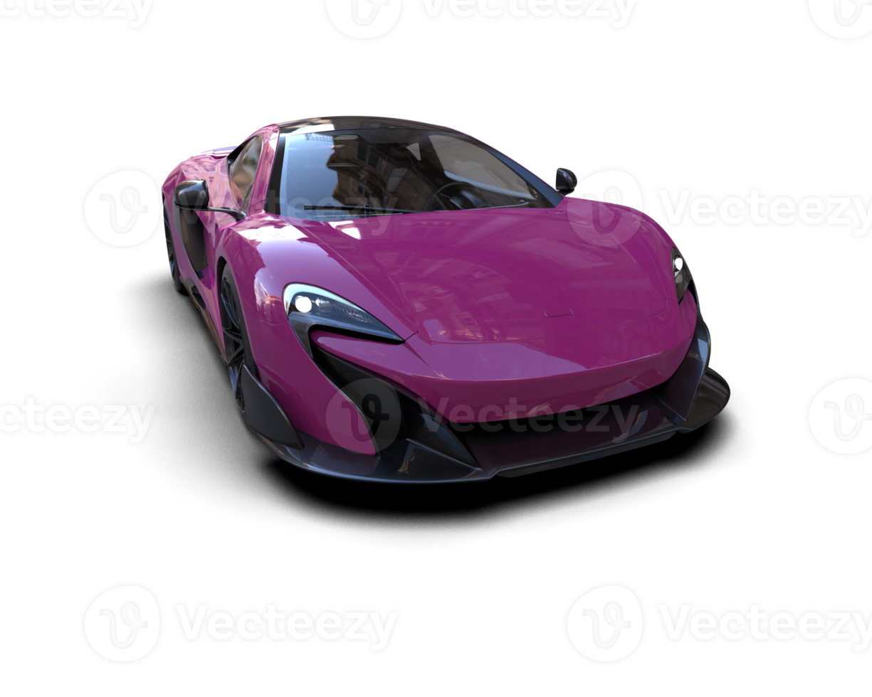 Realistic sport car isolated on background. 3d rendering - illustration png
