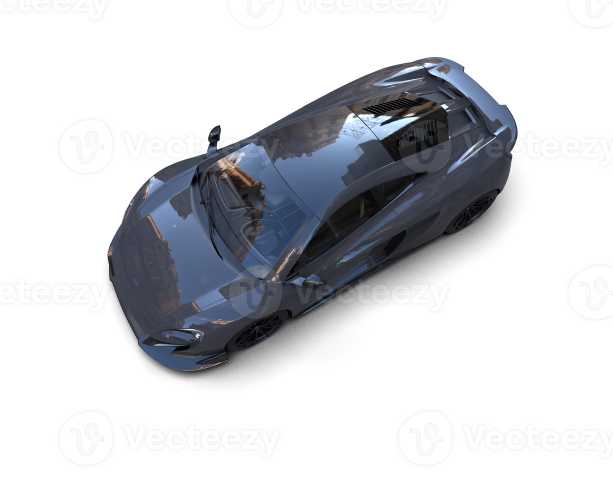 Realistic sport car isolated on background. 3d rendering - illustration png