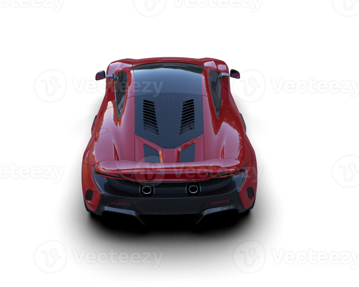 Realistic sport car isolated on background. 3d rendering - illustration png
