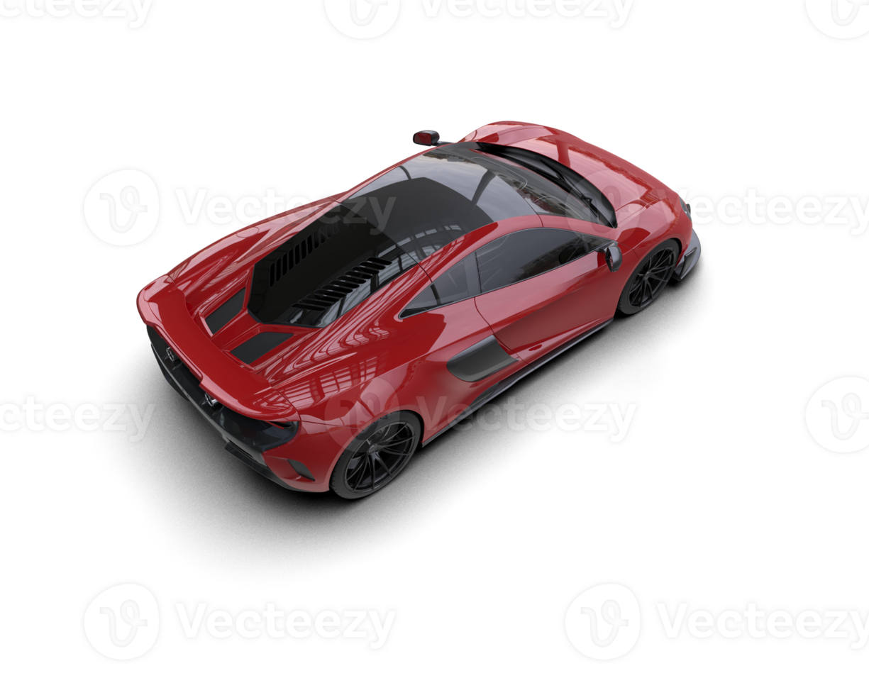 Realistic sport car isolated on background. 3d rendering - illustration png