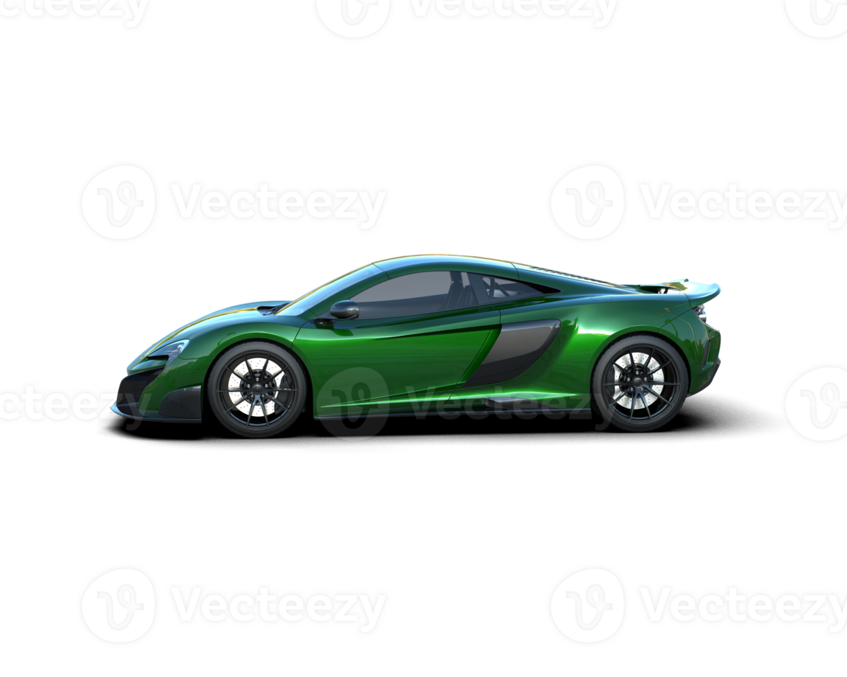 Realistic sport car isolated on background. 3d rendering - illustration png