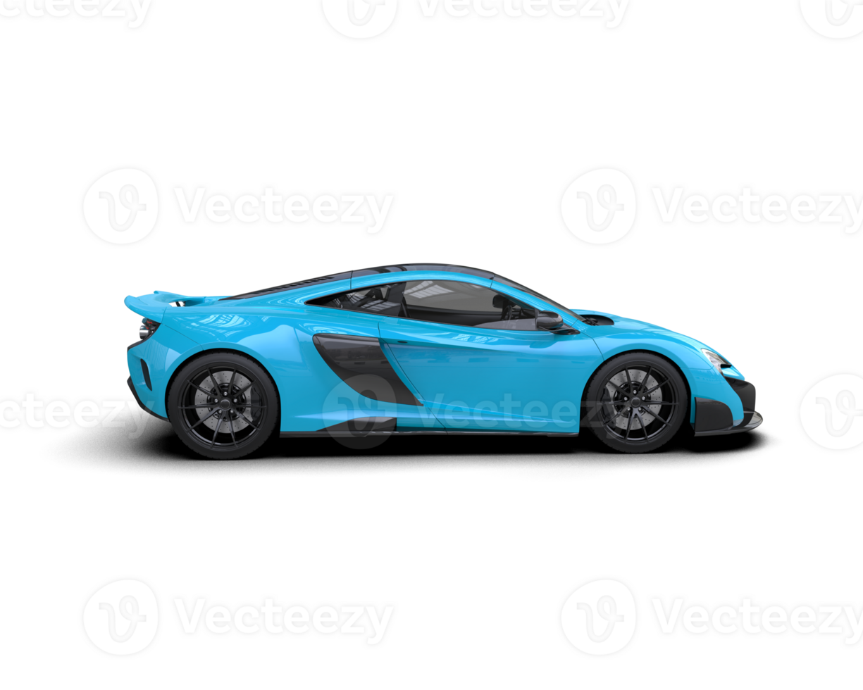 Realistic sport car isolated on background. 3d rendering - illustration png