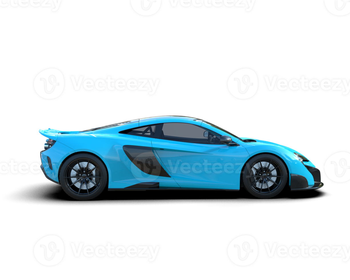 Realistic sport car isolated on background. 3d rendering - illustration png