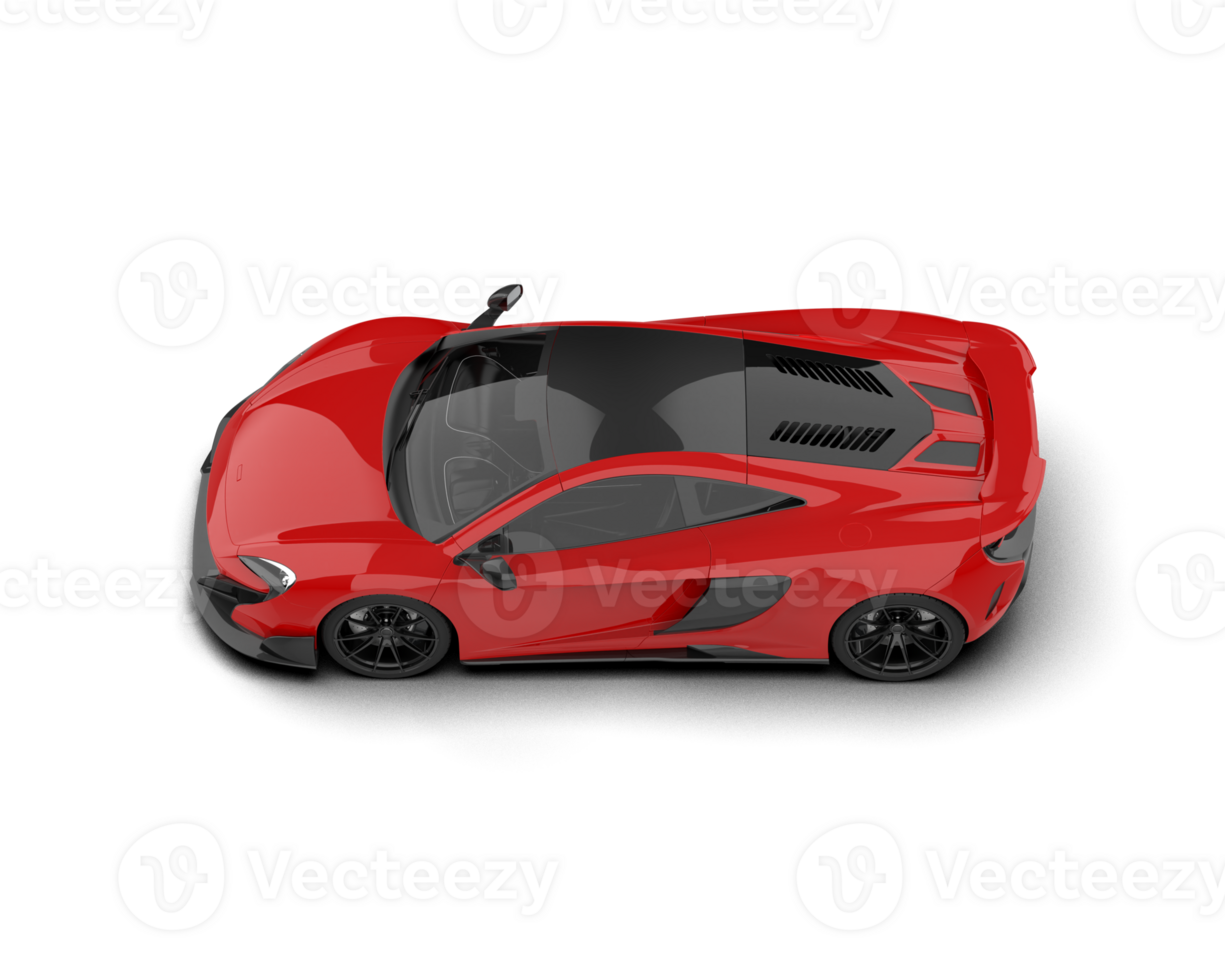 Realistic sport car isolated on background. 3d rendering - illustration png