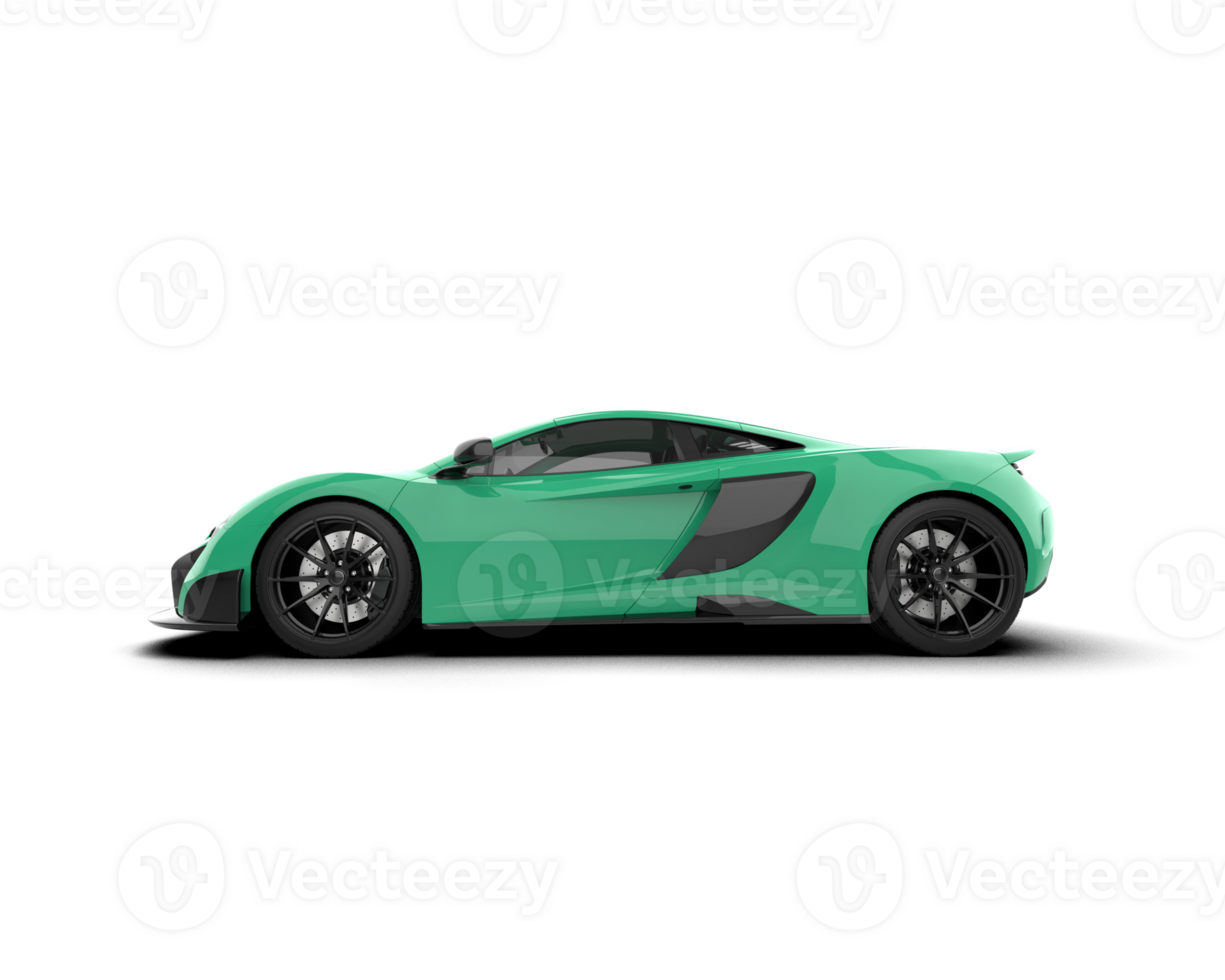 Realistic sport car isolated on background. 3d rendering - illustration png
