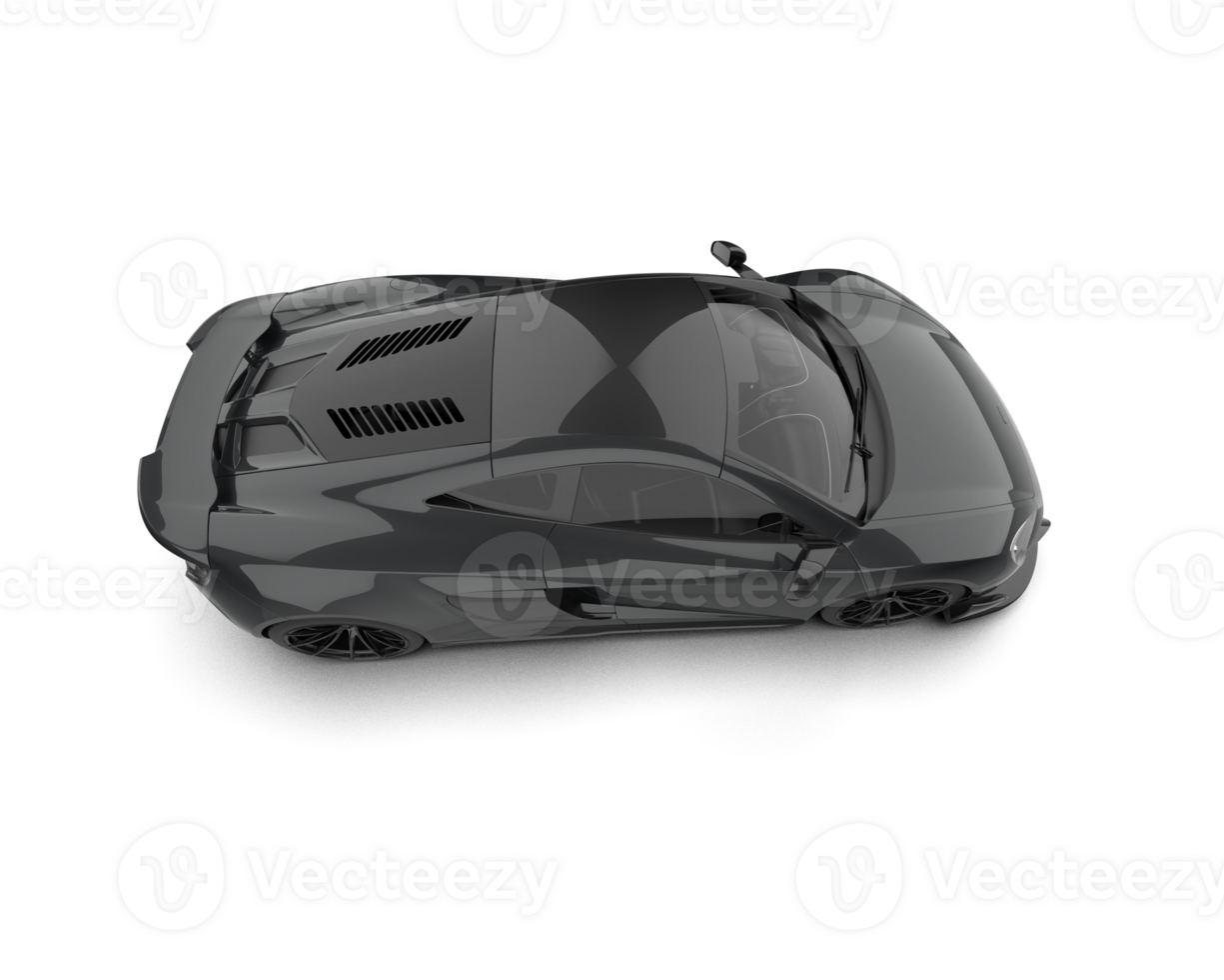 Realistic sport car isolated on background. 3d rendering - illustration png