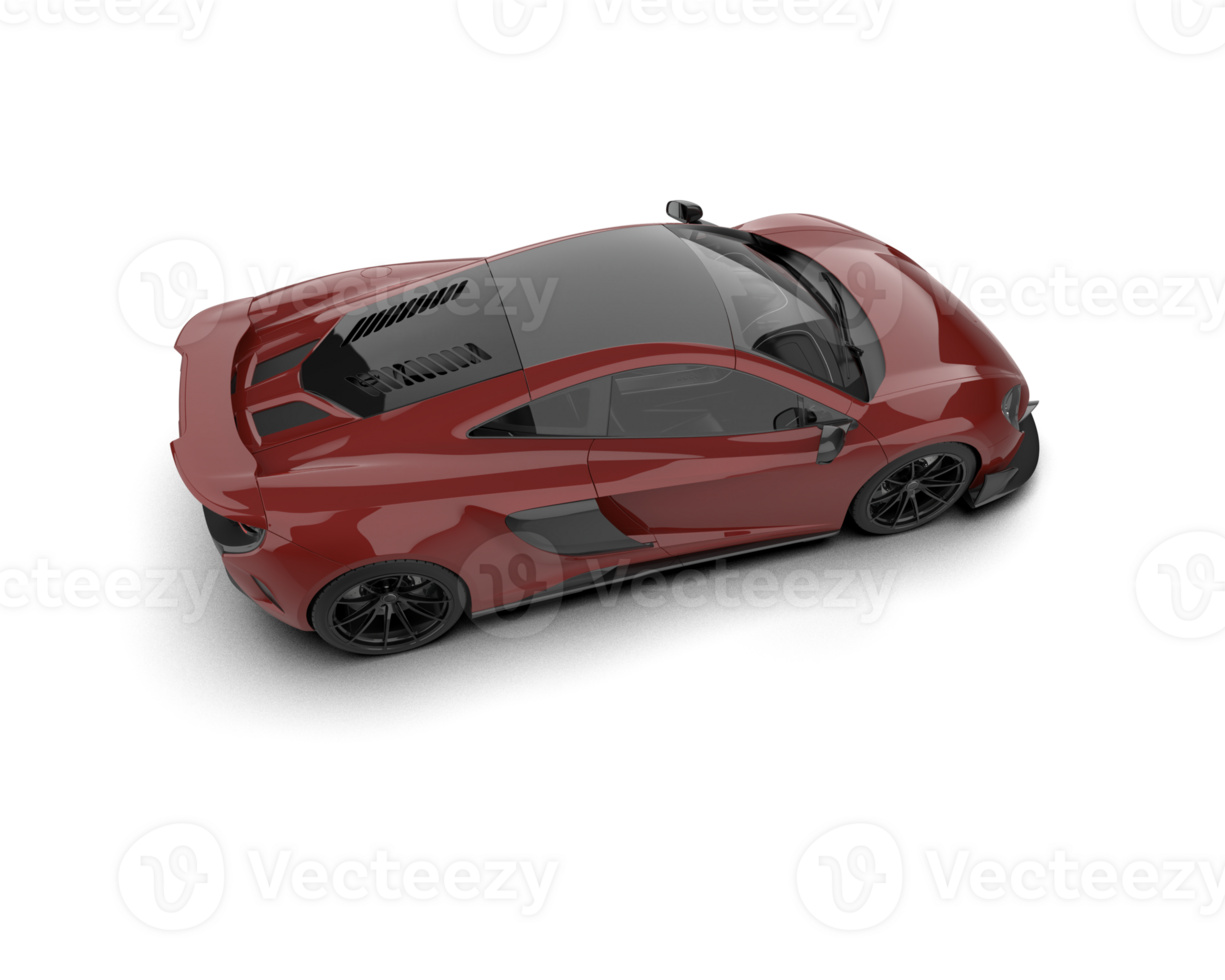 Realistic sport car isolated on background. 3d rendering - illustration png